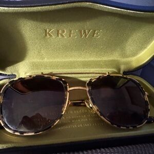 KREWE Gold and Tortoise Sunglasses